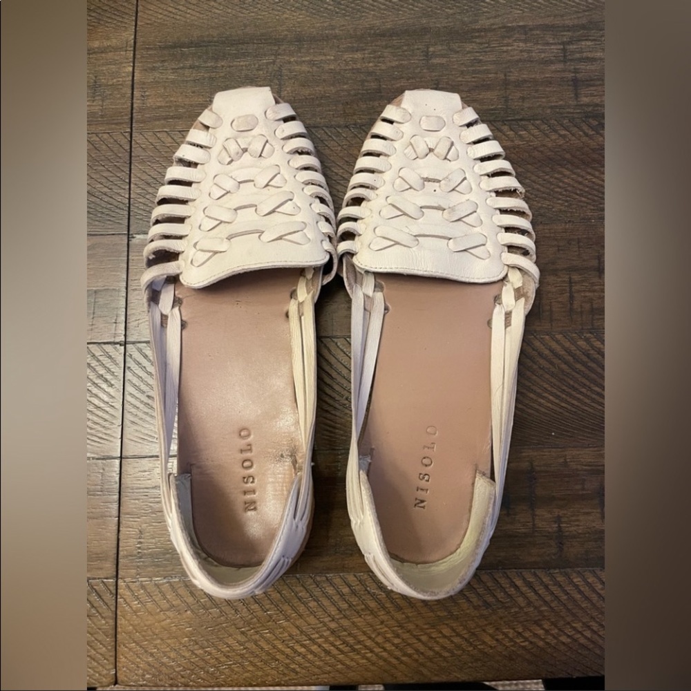 Nisolo bone hurache sandals